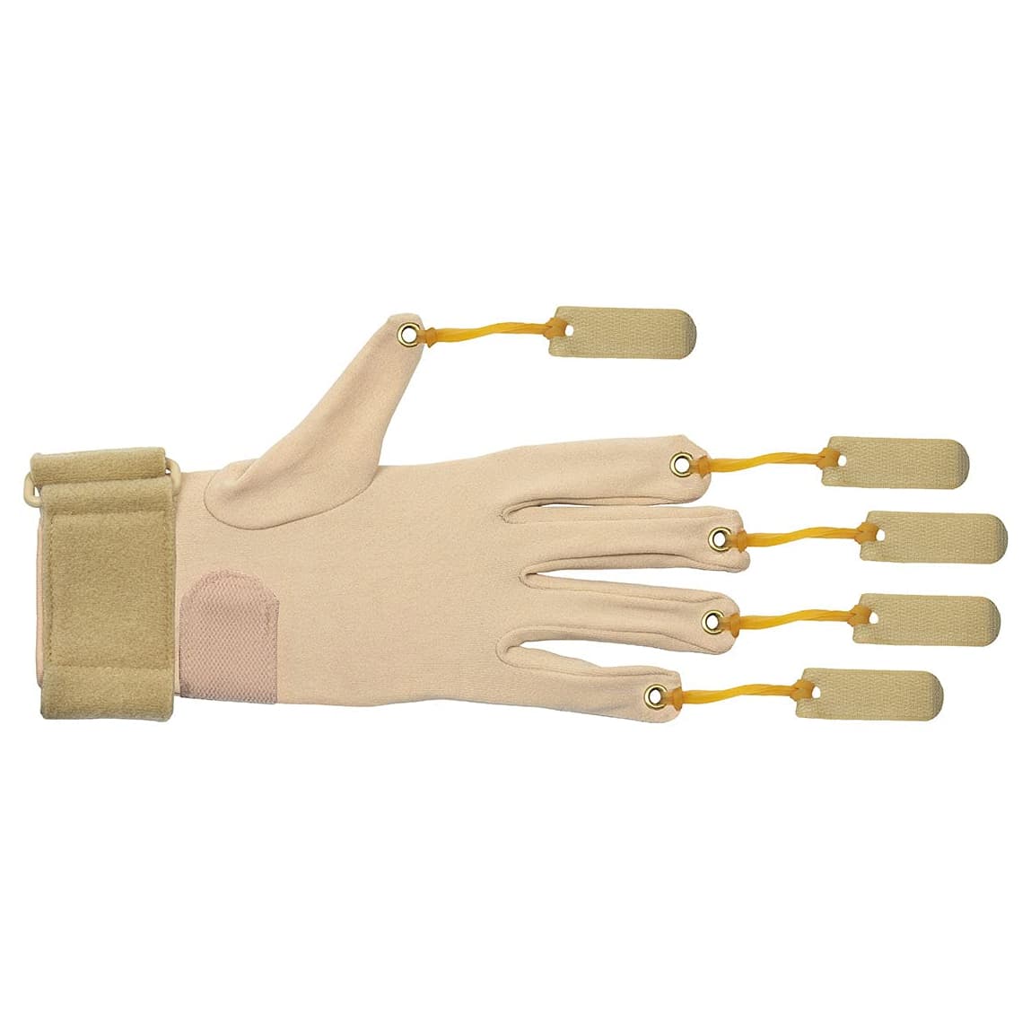 CanDo Deluxe Thumb And Finger Flexion Glove, Left Hand, Small-Medium - Each - Image 1