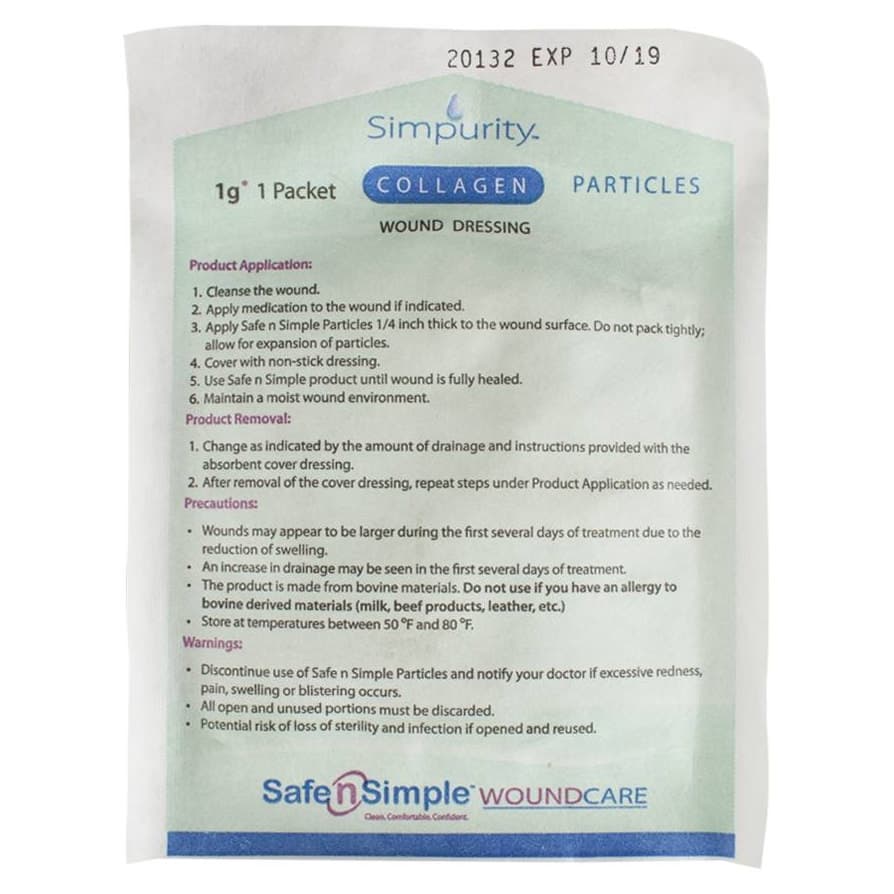 Simpurity Collagen Wound Dressing Powder, 1 Gram - Each - Image 1