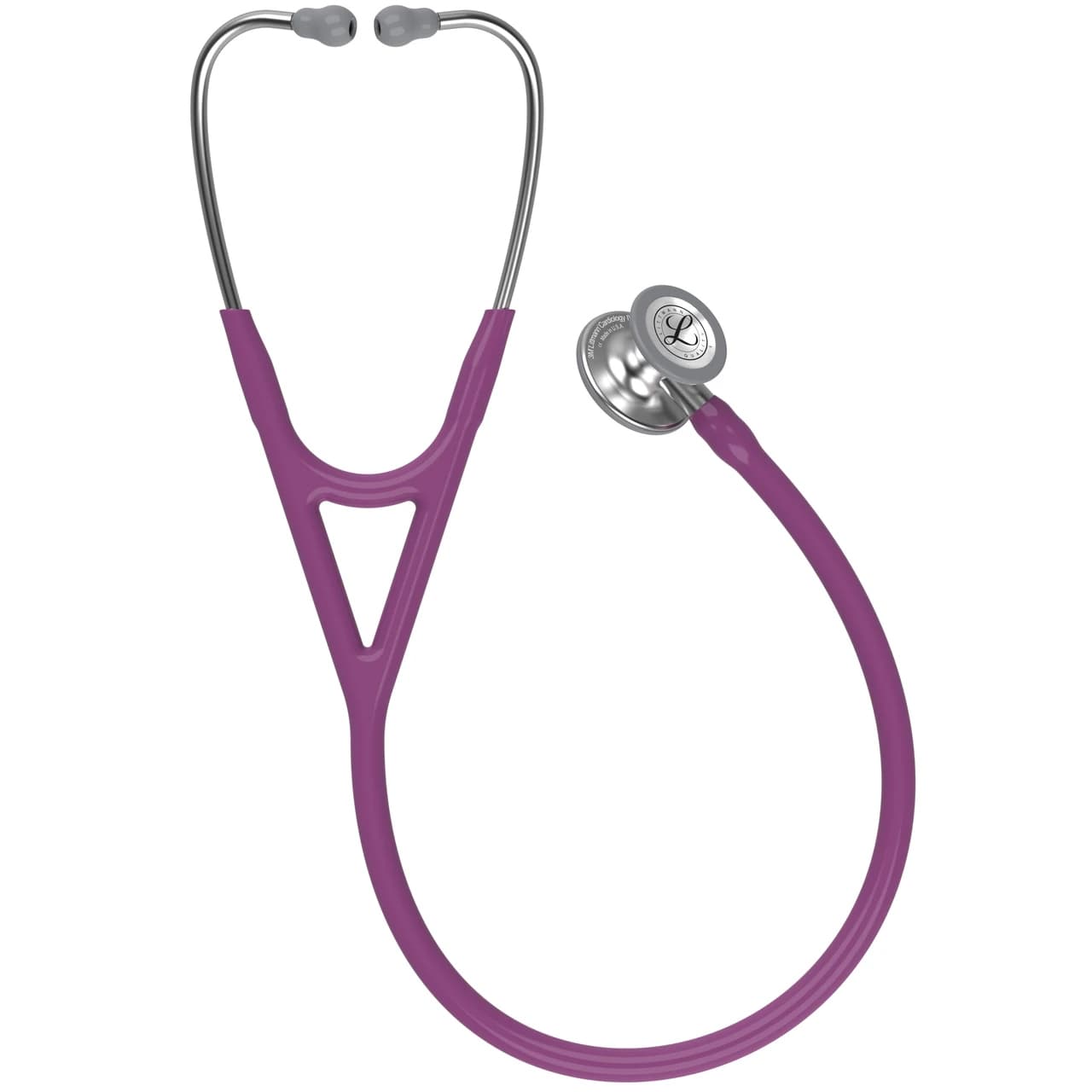 3M Littmann Cardiology IV Stethoscope, Stainless Steel Chestpiece, 27" Tube, Plum - Image 1