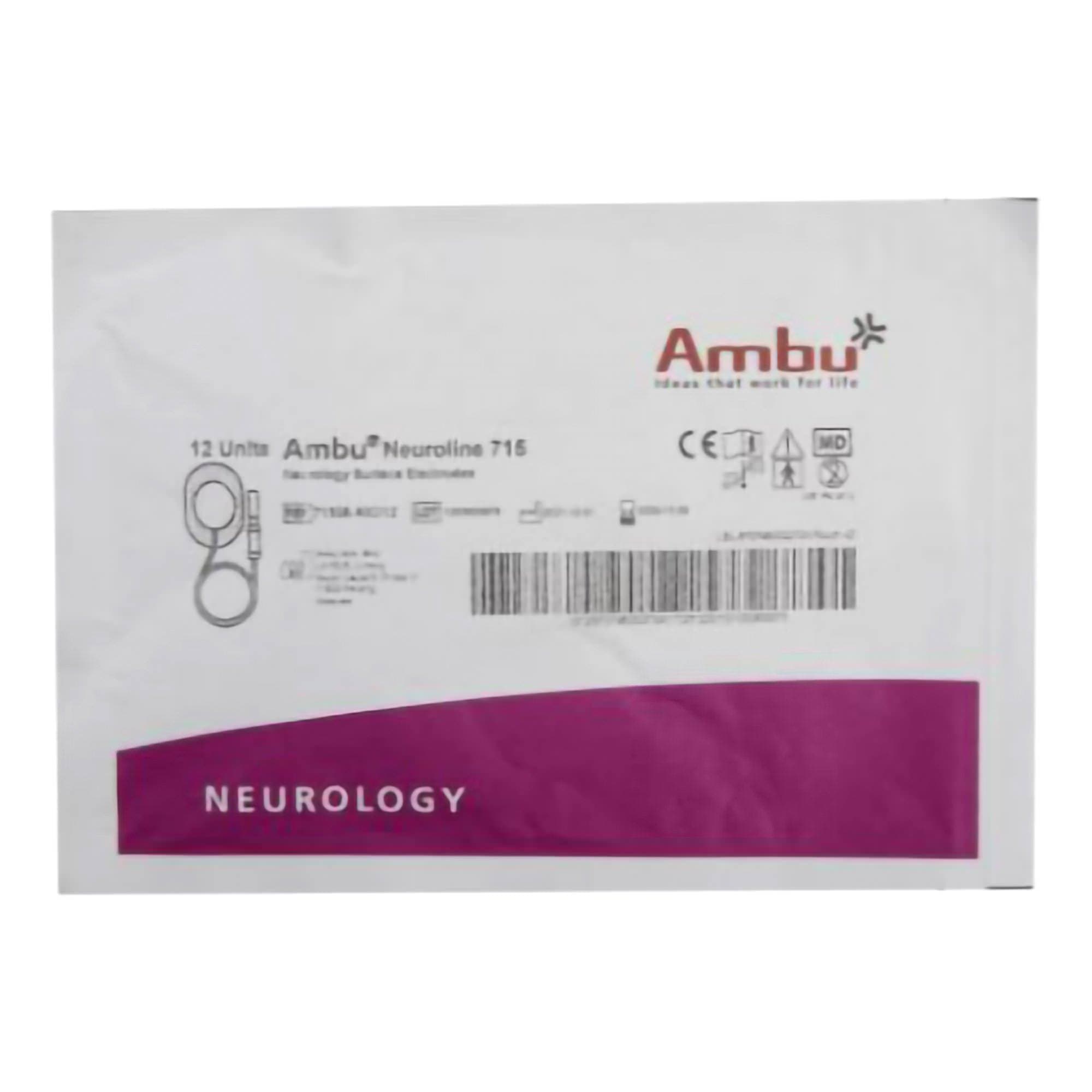 Neuroline 715 Monitoring Electrode, Transparent Surface - Image 2