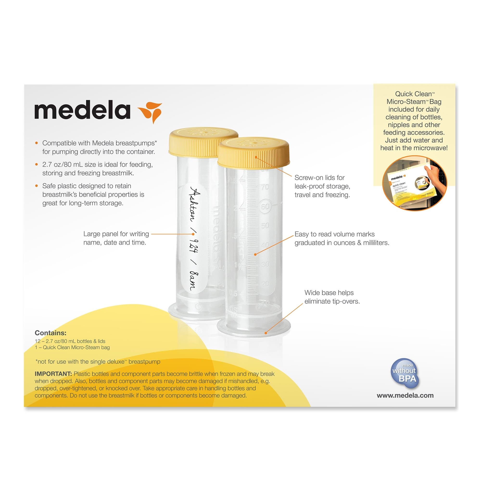 Medela Breast Milk Storage Bottle - Image 4