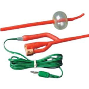 Bardex Lubricath Temp-Sensing Foley Catheter with Preattached Cable, Coude, 16 Fr - Each - Image 1
