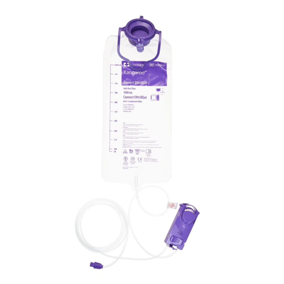 Kangaroo Connect Entelliset with ENFit Connector, 1000 mL - Case of 30 - Image 1