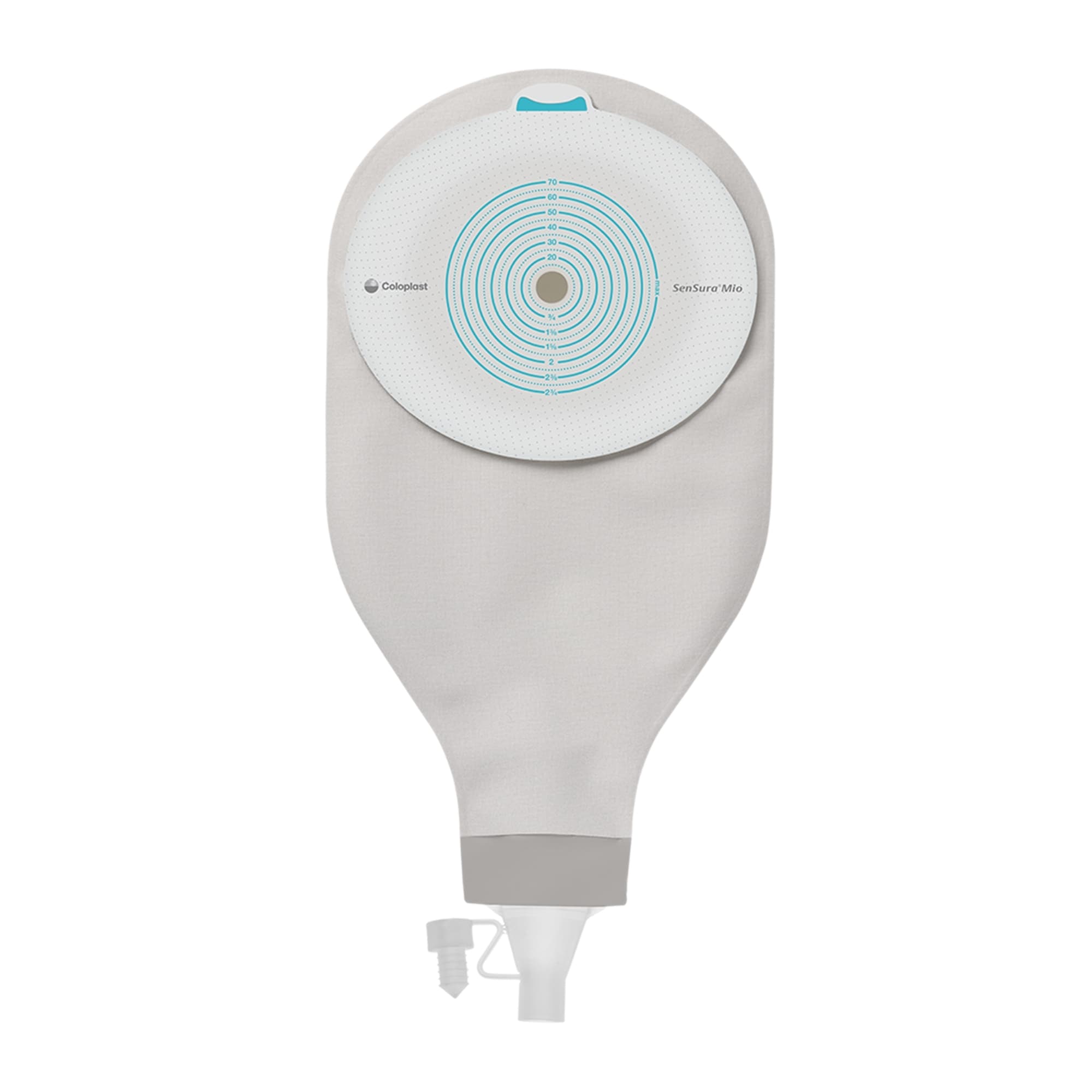 SenSura Mio 1-Piece Maxi Drainable Pouch With Soft Outlet, Opaque, 3/8 to 2-3/4 Inch - Box of 10 - Image 1