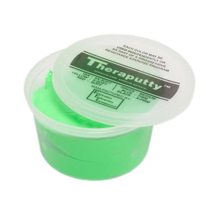 CanDo Antimicrobial Theraputty Exercise Material, 1 Lbs, Green, Medium - Image 1