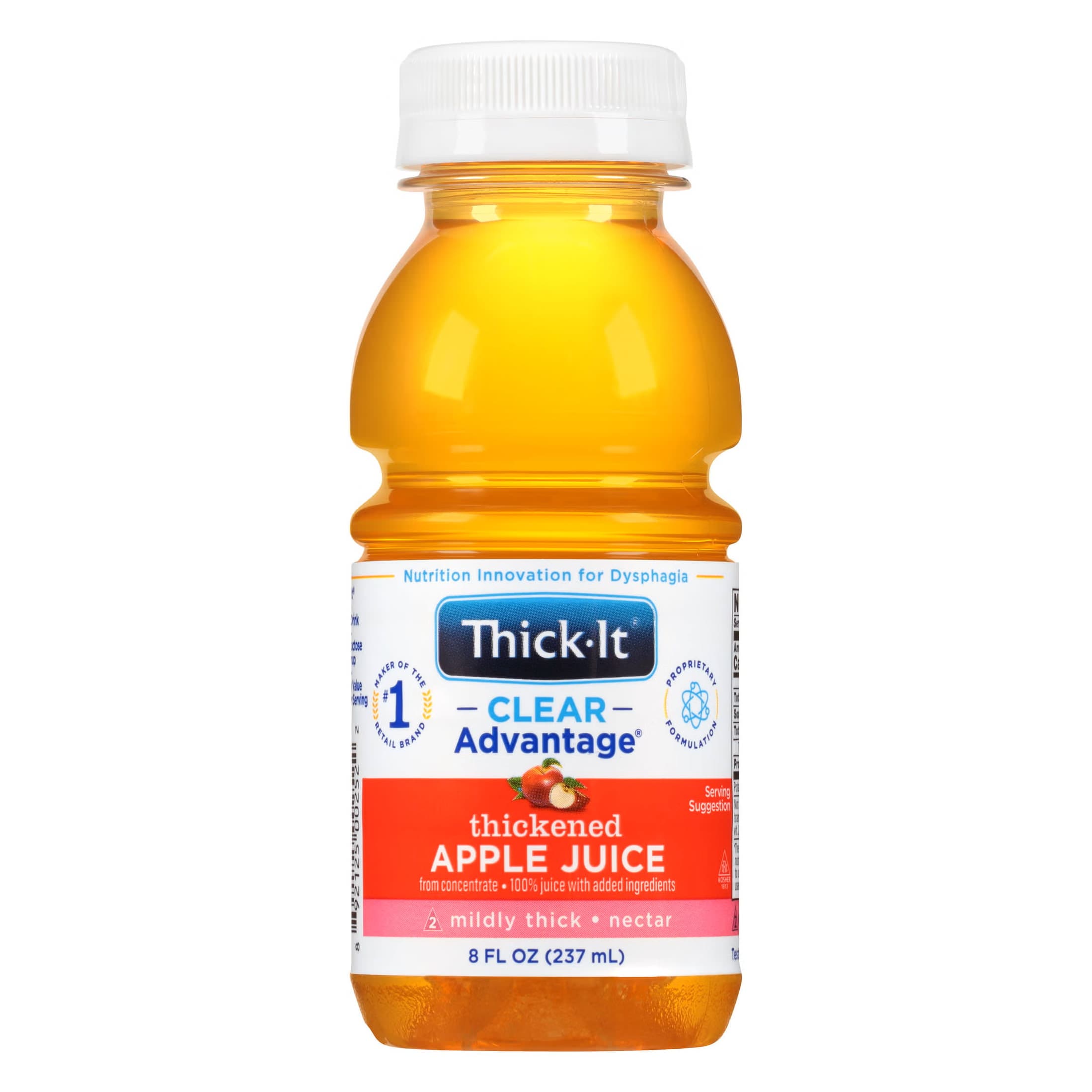Thick-It Clear Advantage Nectar Thickened Beverage, Apple, 8 oz - Case of 24 - Image 1