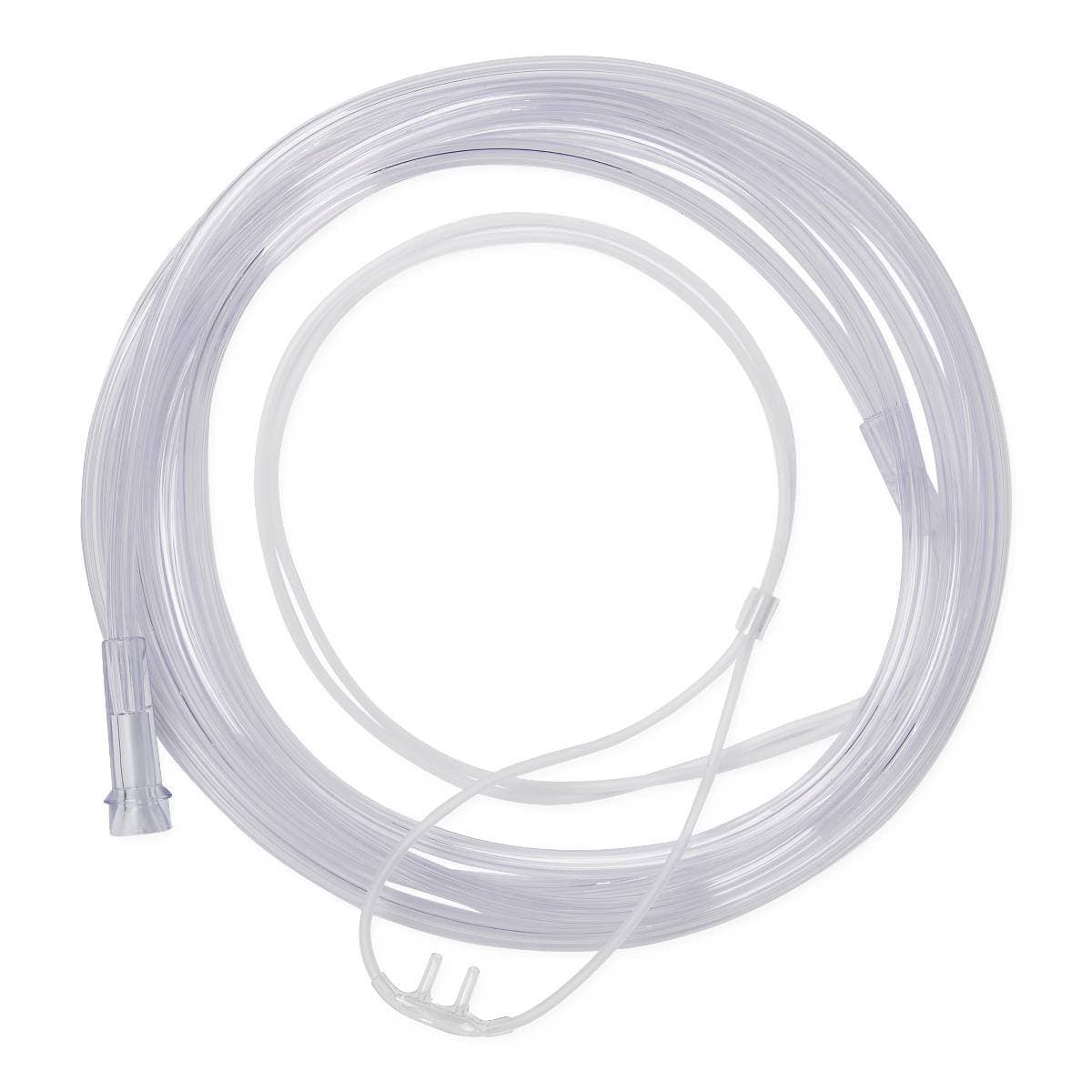 Medline Infant Soft-Touch Oxygen Nasal Cannula with 7' Tubing & Standard Connectors - Each - Image 1