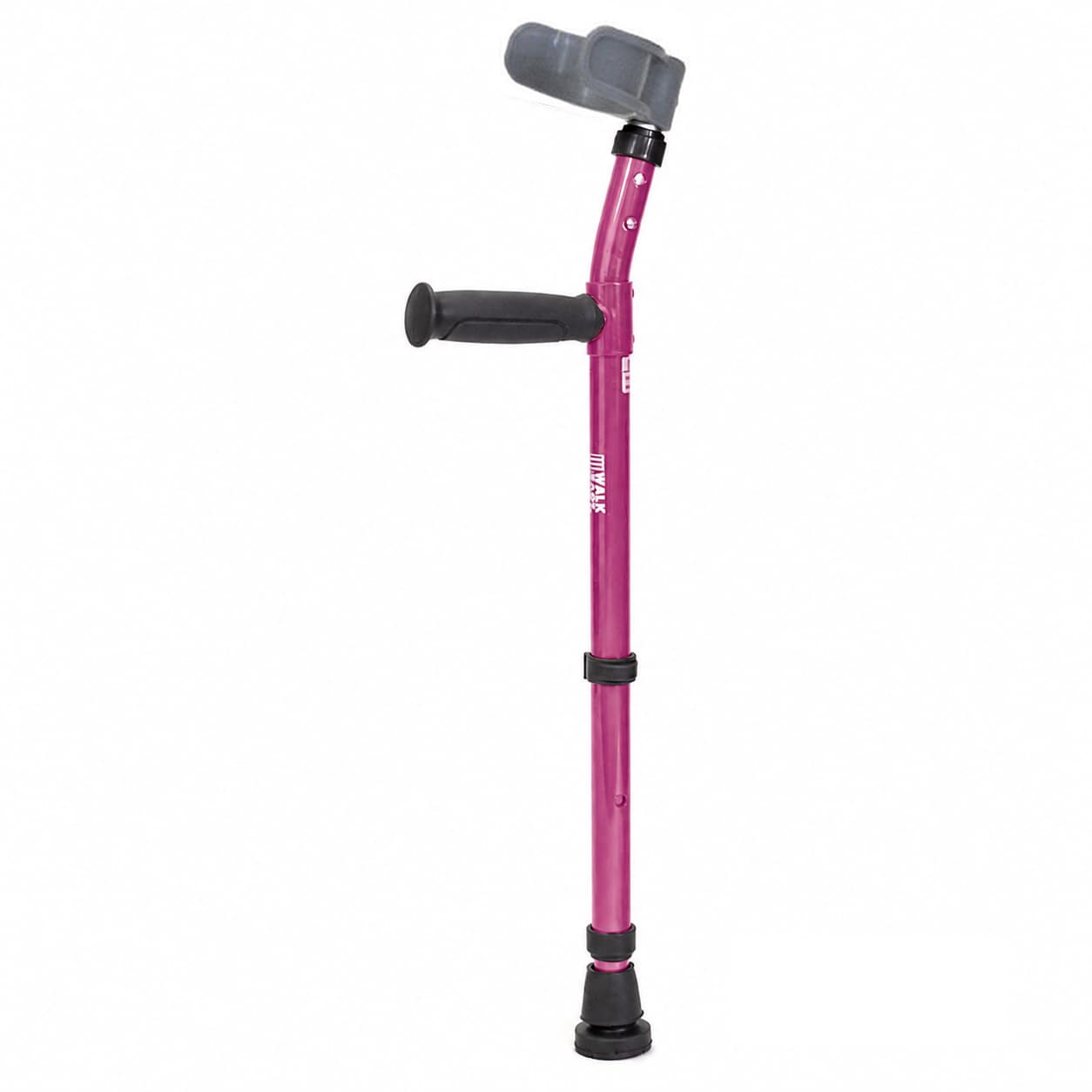 Walk Easy pediatric forearm crutches with half cuff (Pair) - Lavender - Image 1