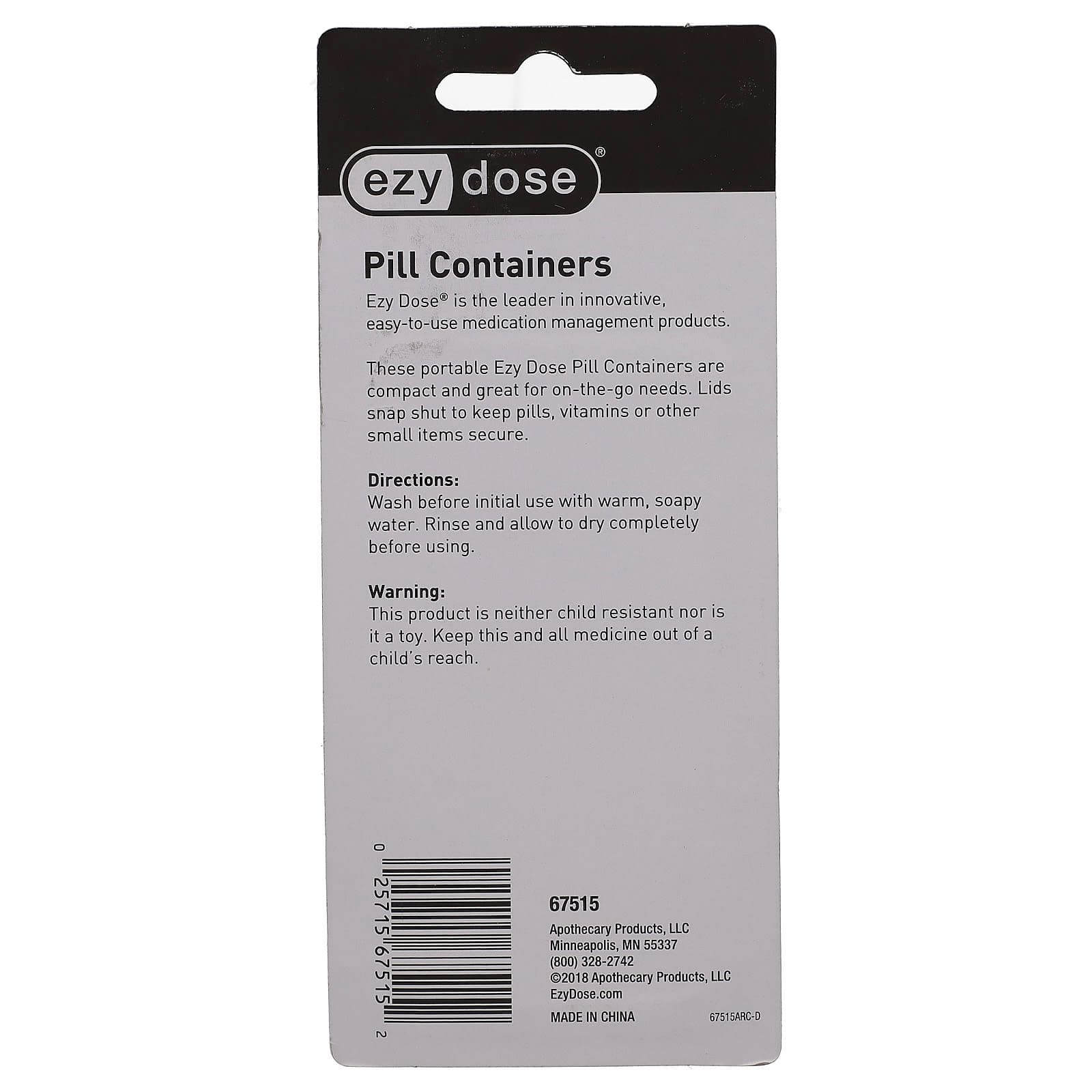 Ezy Dose Pockettes Pillbox, 2 ct - Each - Image 2