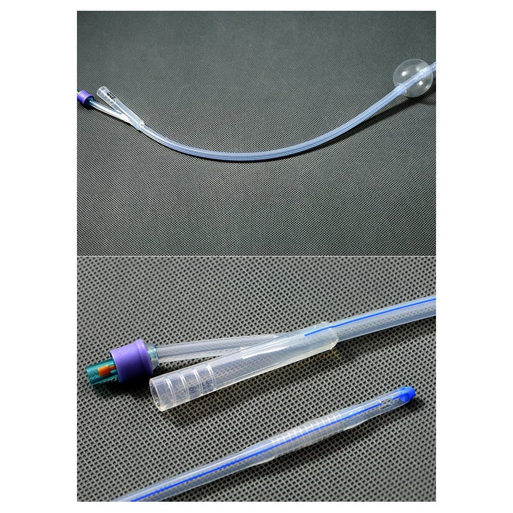Amsure 100% Silicone 2-Way Foley Catheters