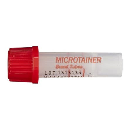BD Microtainer Capillary Blood Collection Tube Plain, 15.3 x 46 mm - Bag of 50 - Image 1