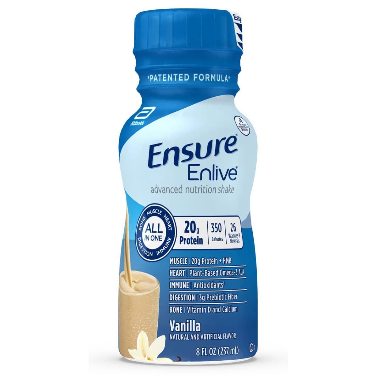 Ensure Enlive Advanced Therapeutic Nutrition Shake, Vanilla, 8 oz. - Each - Image 1