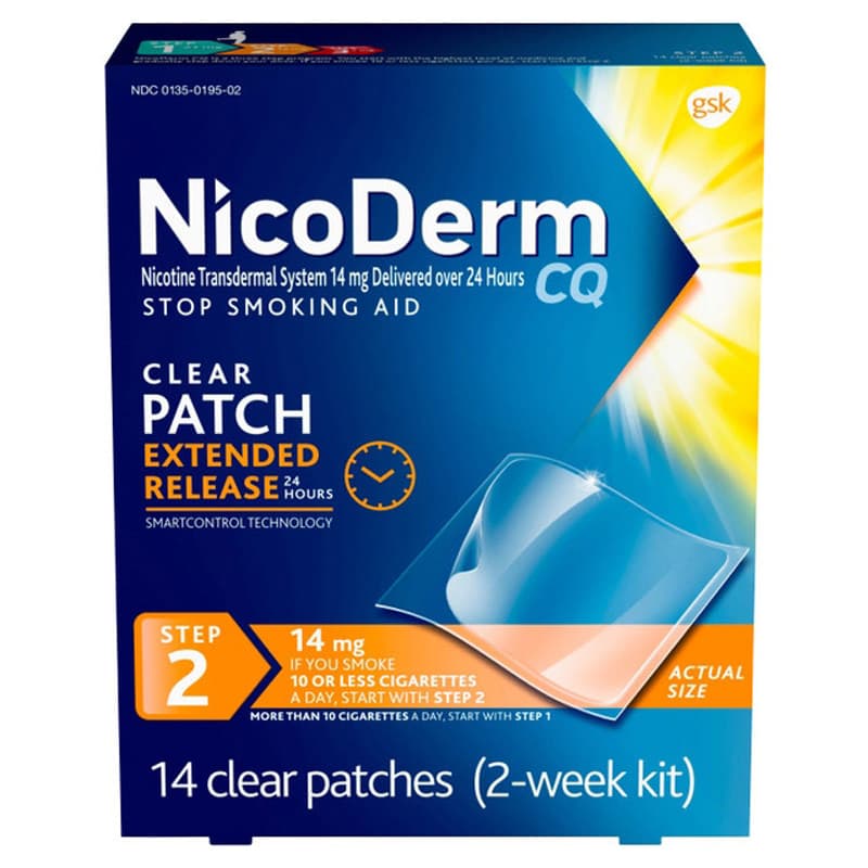 Nicoderm CQ Nicotine Polacrilex Clean Transdermal System - Image 2