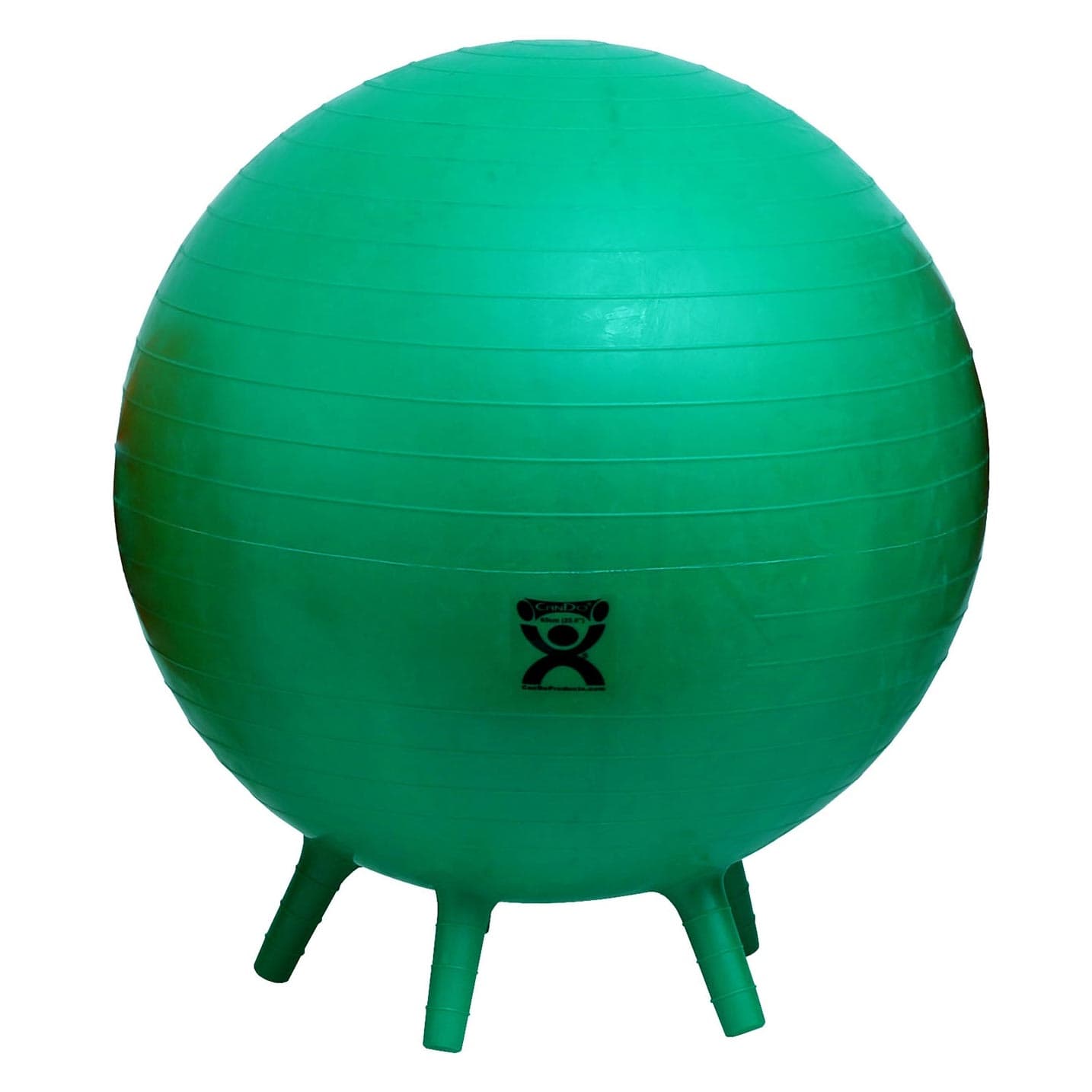 CanDo Exercise Ball with Stability Feet, Green, 26" (65 cm) - Image 1