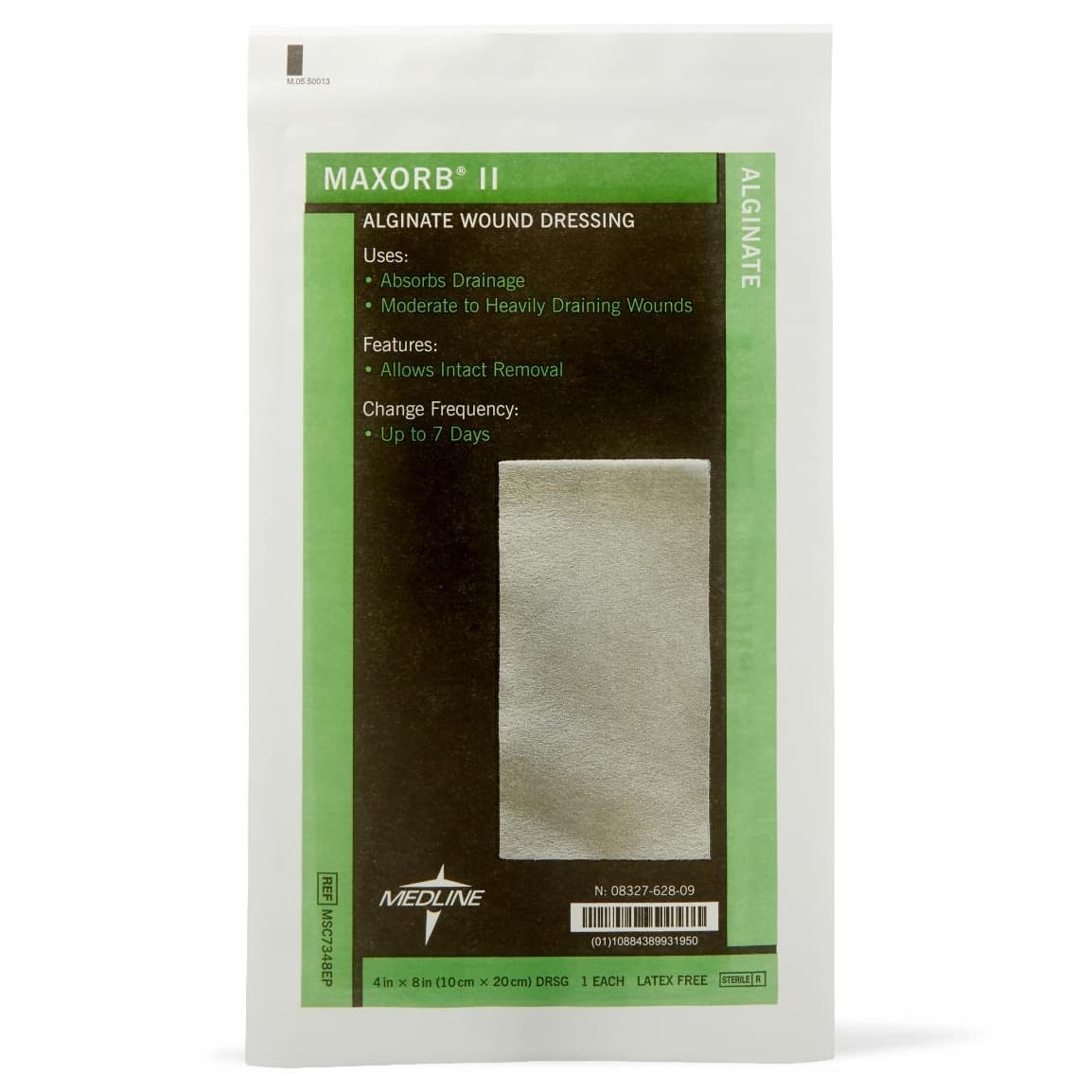 Maxorb II Alginate Wound Dressing, 4 x 8 Inch - Each - Image 1
