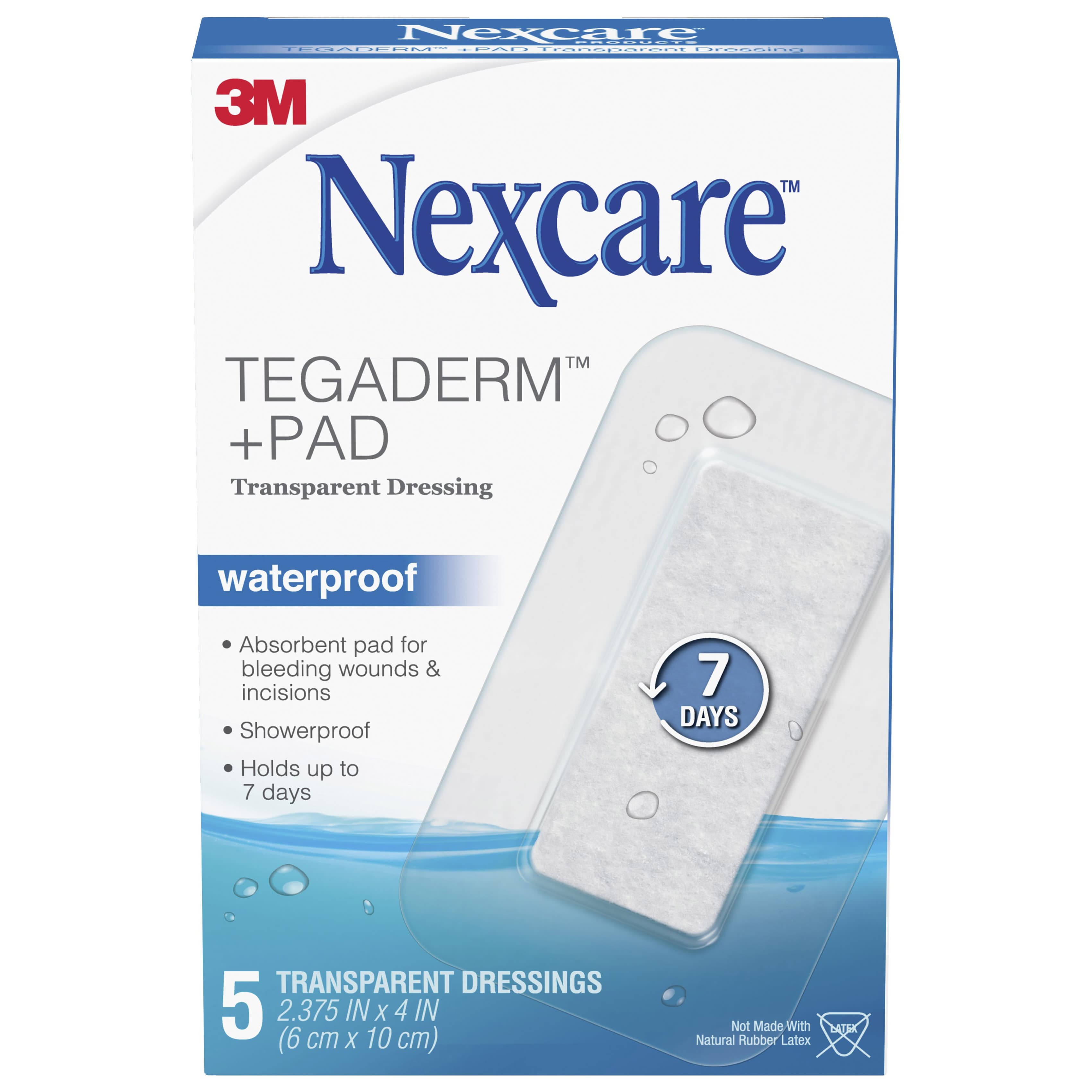 3M Nexcare Tegaderm+Pad Waterproof Transparent Dressing - Case of 60 - Image 1