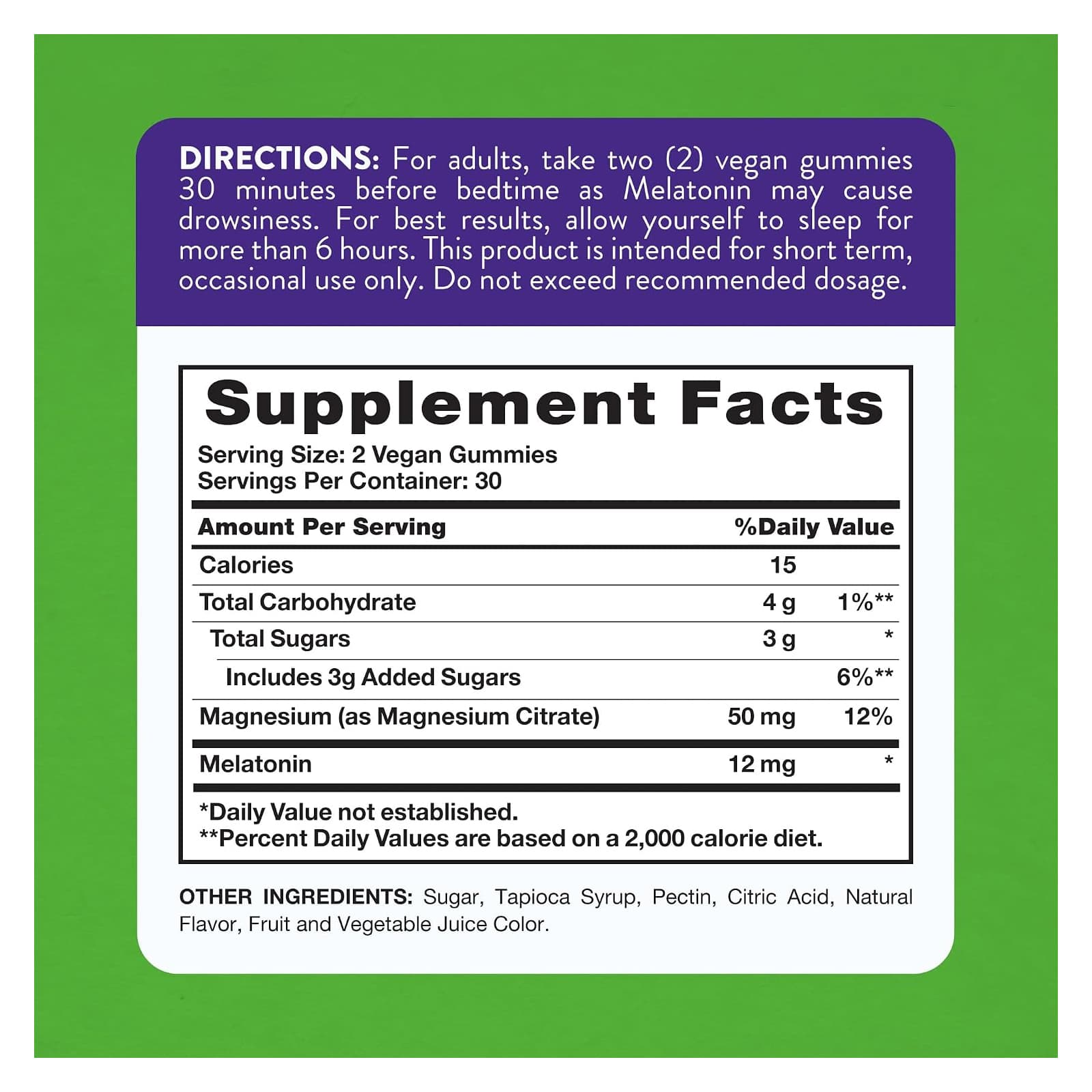 Nature's Truth Melatonin 12mg + Magnesium Gummies - Image 3