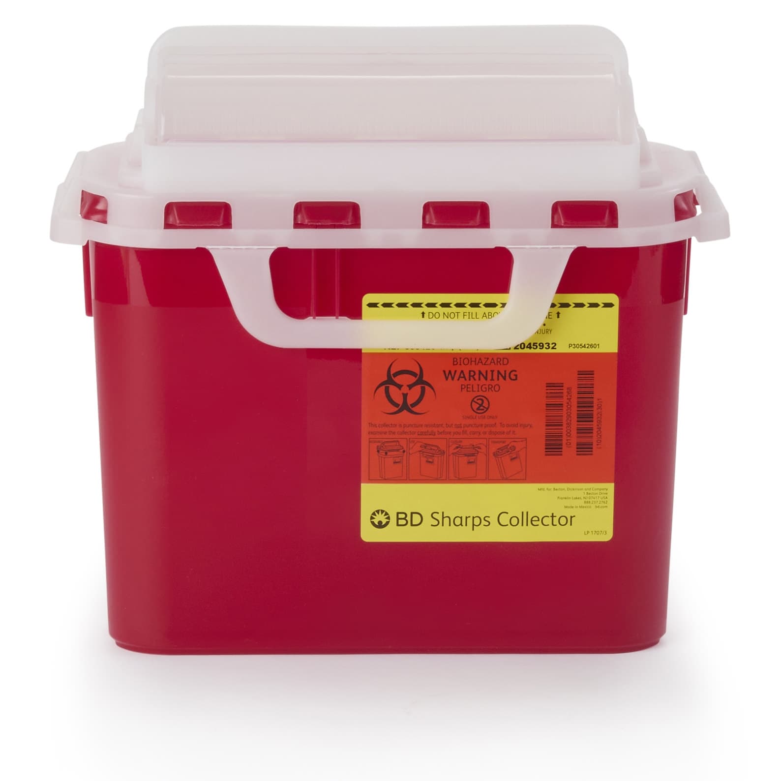 BD Red Counterbalanced Door Patient Room Collector