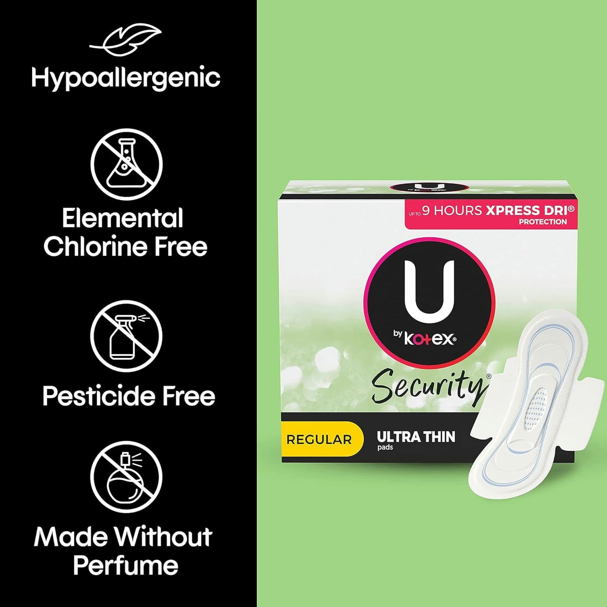 U By Kotex Clean & Secure Regular Ultra Thin Pads with Wings - Image 5