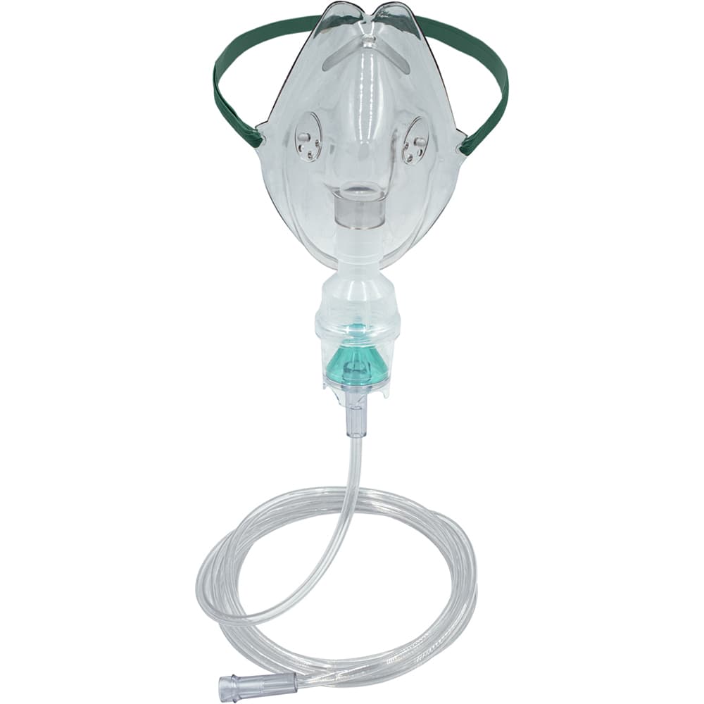 Salter Labs Adult Nebulizer with Thread-Grip, Elastic Strap, Aerosol Mask, 7 Ft Tubing - Case of 50 - Image 1