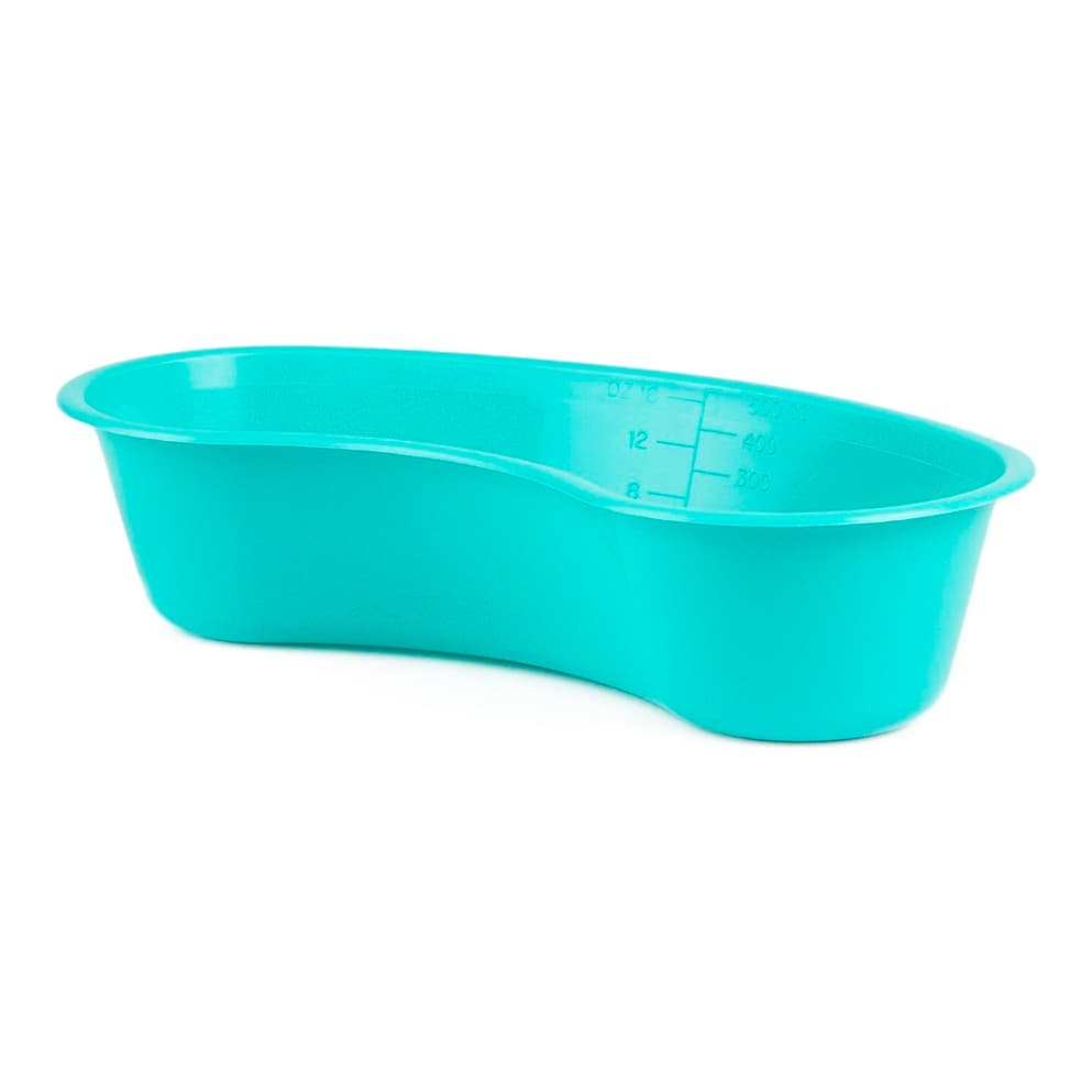 Medegen Emesis Basin, Turquoise, 8 1/2 Inch, 8-1/2 Inch, 500 cc - Case of 250 - Image 1