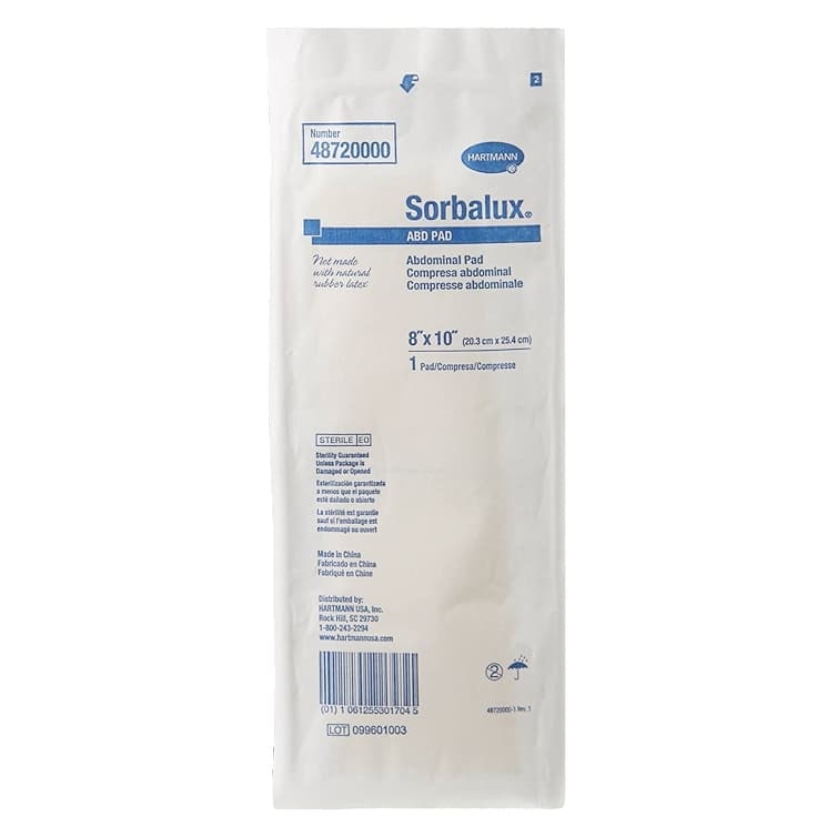 Sorbalux ABD Abdominal Pad, 8 x 10 Inch - Each - Image 1