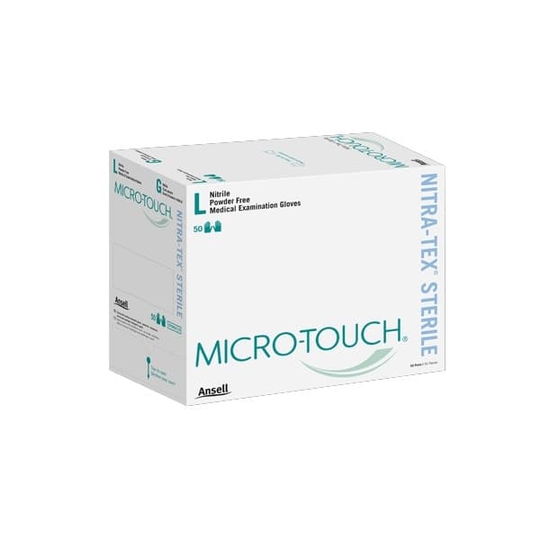 Ansell Micro-Touch Nitratex Sterile Exam Gloves, Extra Large - Case of 200 - Image 1