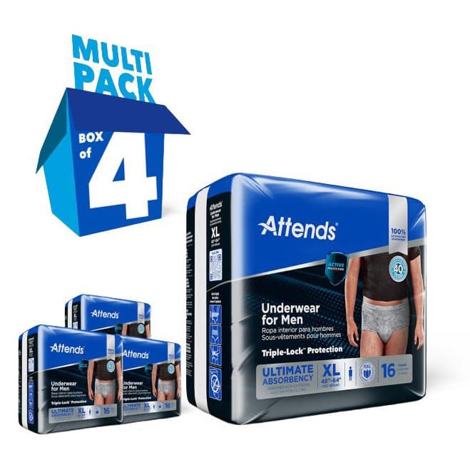 Attends Men's Discreet Absorbent Underwears - Image 3