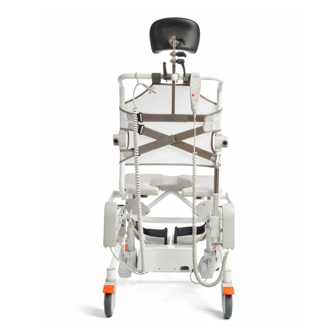 Etac Alto powered height adjustable and tilt mobile shower commode chair - Image 4