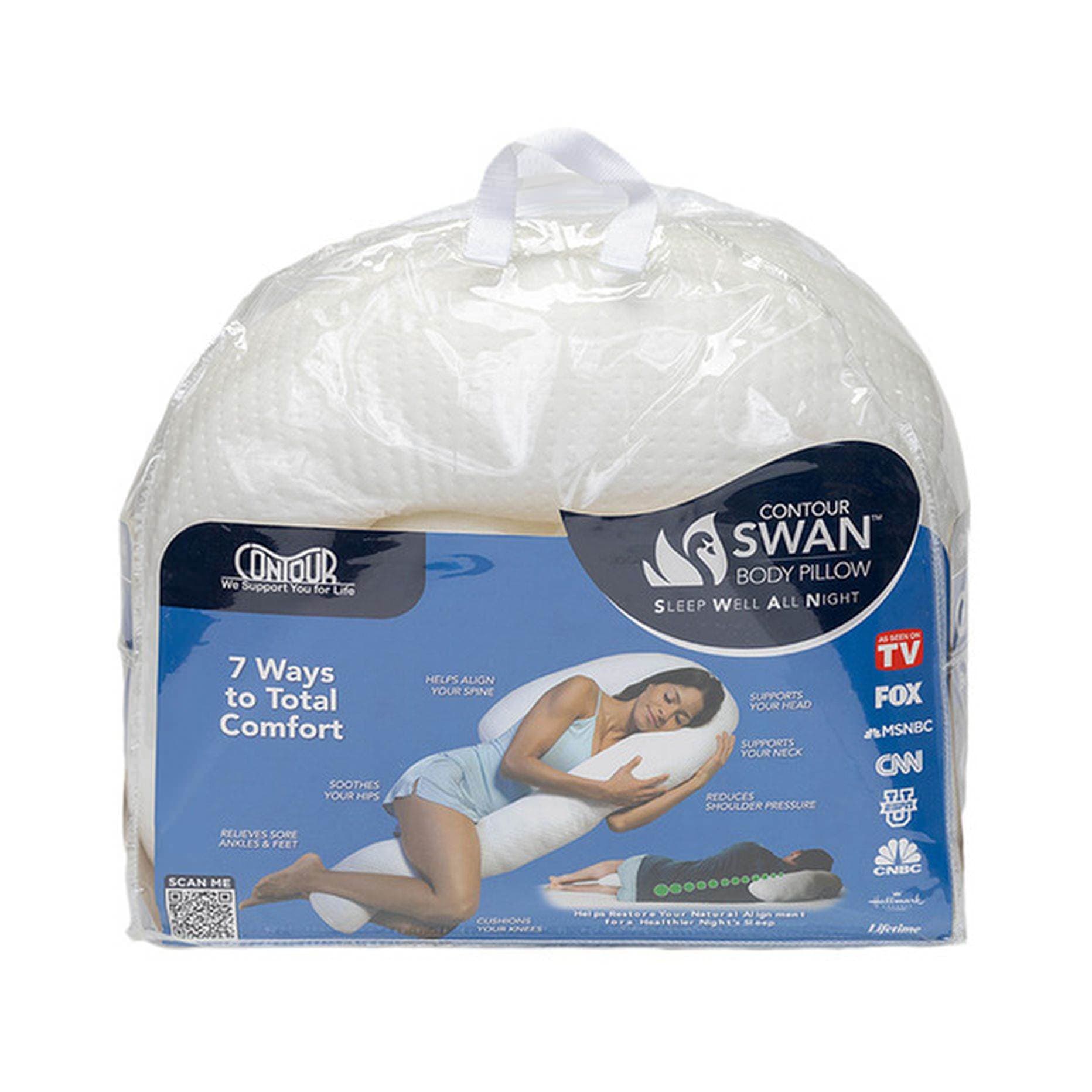 Contour Products SWAN Body Pillowcase, 44 L x 25 W x 6 H Inch - Each - Image 1
