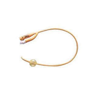 Rusch PureGold Tiemann Coude 2-way Foley Cathters (PTFE Ctd), 30cc Balloon, 12 Fr 16" - Box of 10 - Image 1