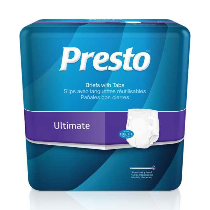 Presto Ultimate Full Fit Briefs, Extra Large - Package of 15 - Image 1