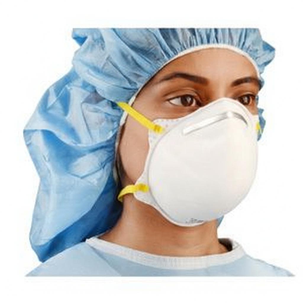 Cardinal Health Flat Fold N95 Surgical Respirator, Regular - Box of 50 - Image 1