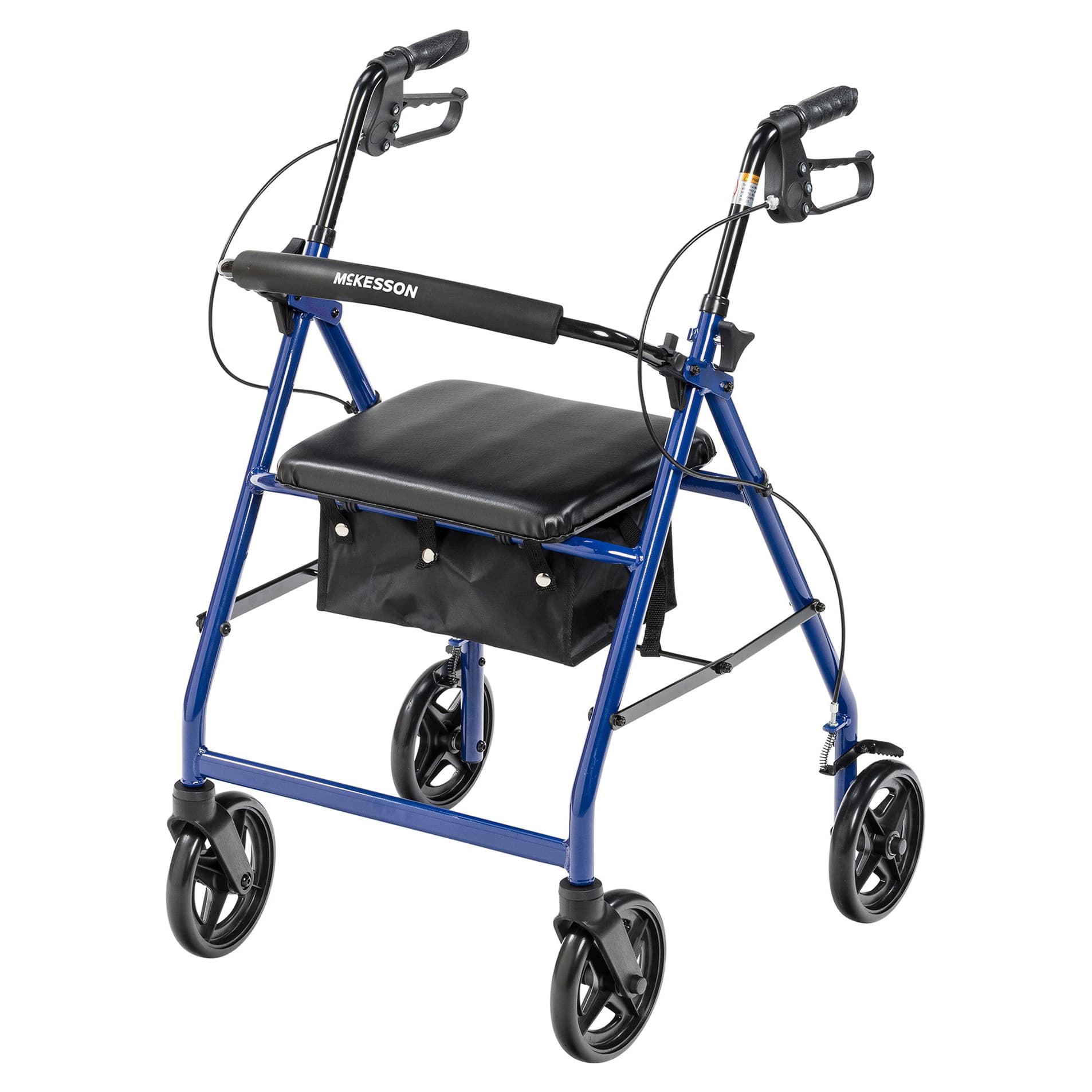 McKesson 4-Wheel Adjustable-Height Aluminum Rollator - Image 1