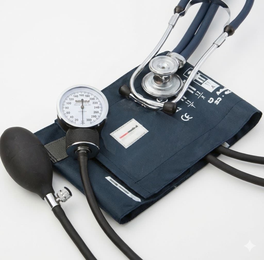 McKesson Adult Reusable Aneroid & Dual-Head Sprague Stethoscope Set, Cuff 23–33 cm - Image 3