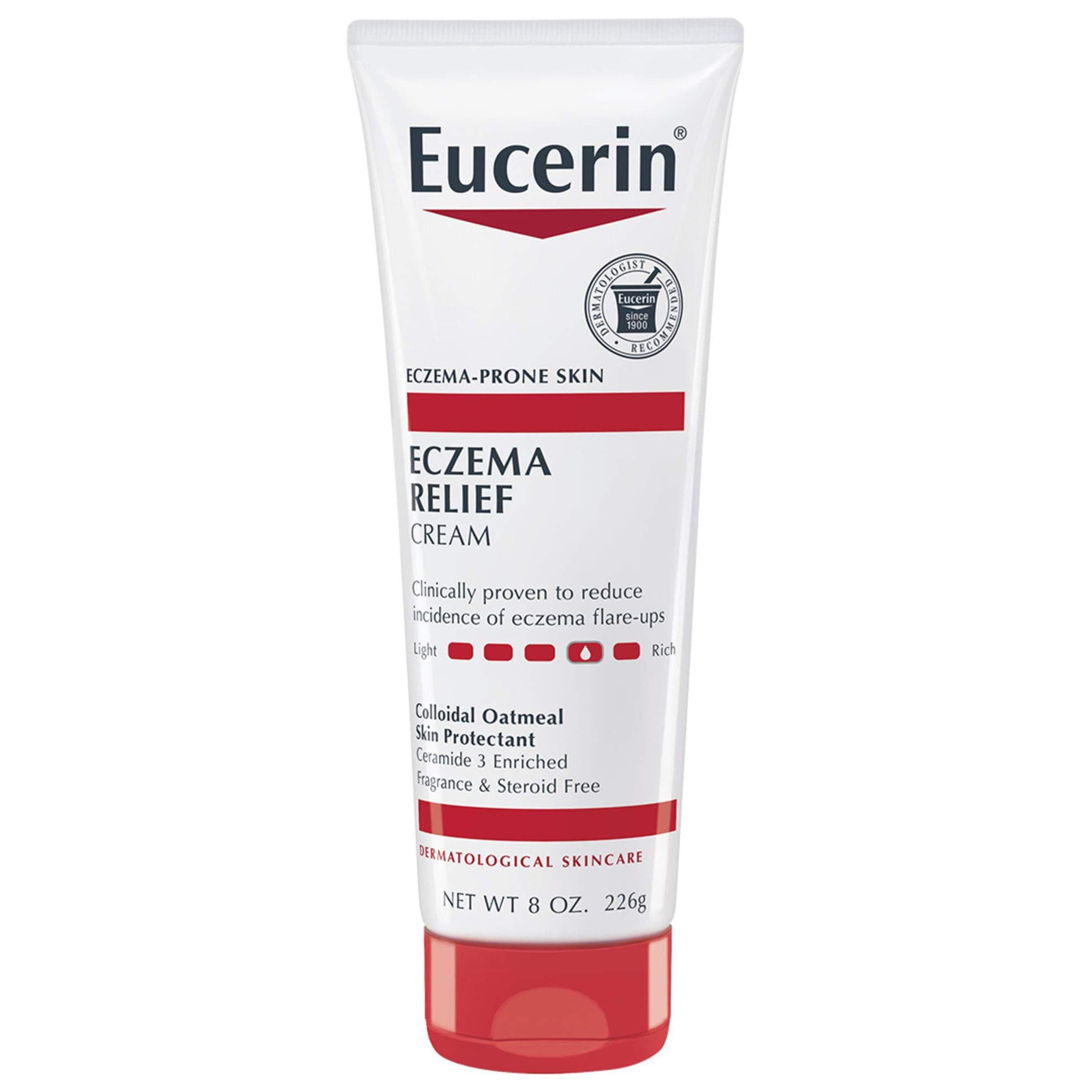 Eucerin Eczema Relief Cream, Unscented, 8 oz - Each - Image 1