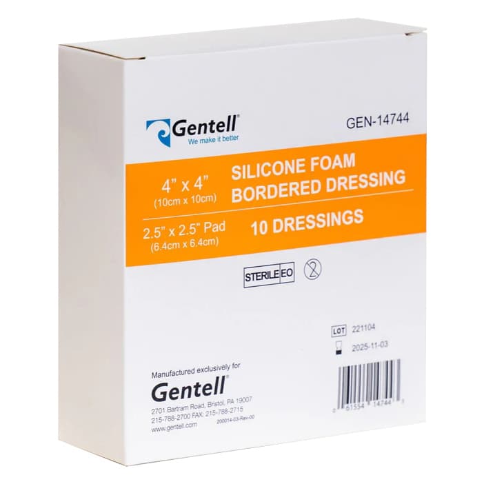 Gentell Bordered Silicone Foam Dressing - Image 2