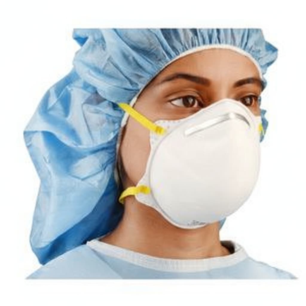Cardinal Health Flat Fold N95 Surgical Respirator, Regular