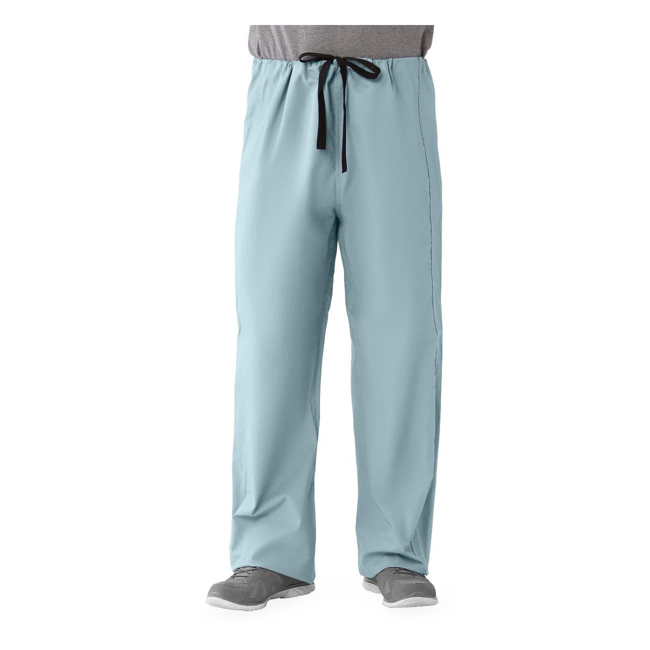 CottonCare Unisex Reversible 1-Pocket Scrub Pants with Drawstring Waist, Misty, 4XLarge - Each - Image 1