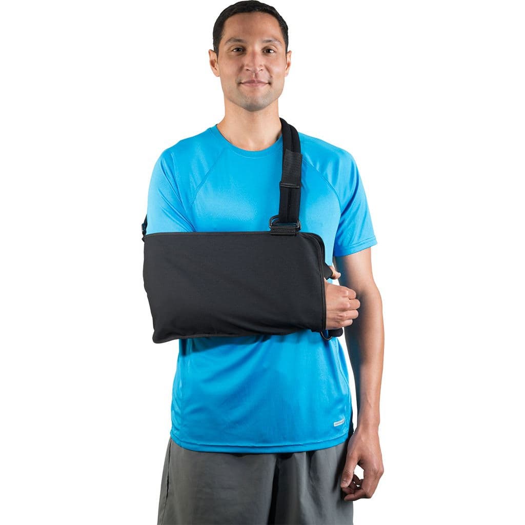 Breg Deluxe Shoulder Immobilizer, Black, Small - Each - Image 1