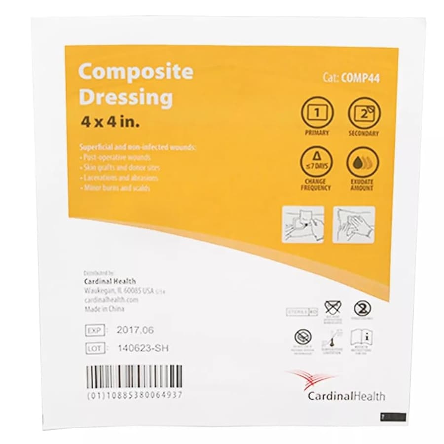 Cardinal Health Composite Dressing, 4 x 4 Inch - Each - Image 1