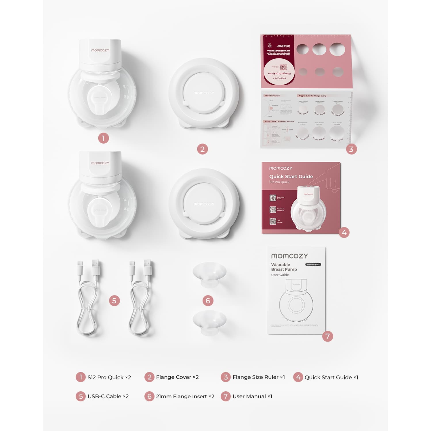 Momcozy S12 Pro Quick Wearable Breast Pump, Double, Electric - Case of 16 - Image 2