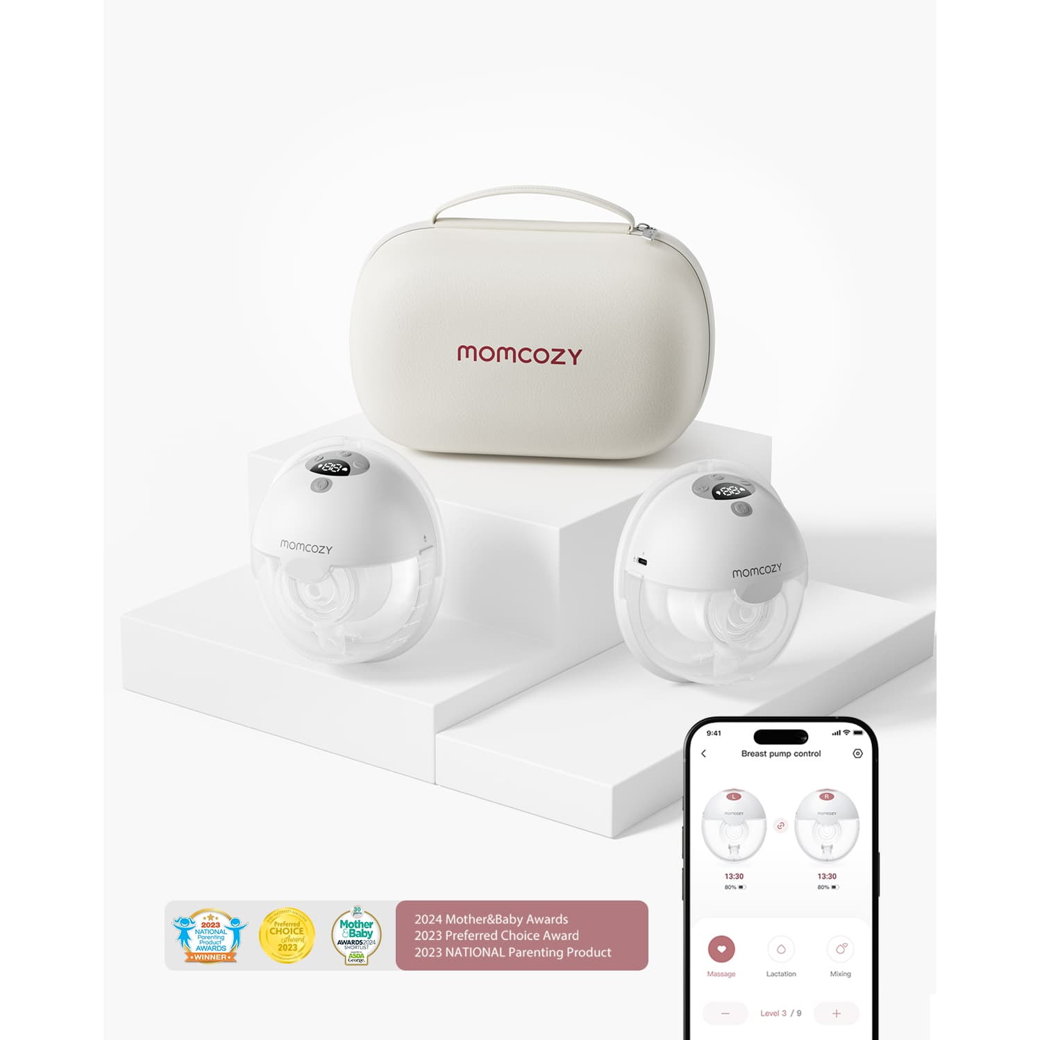 Momcozy M5 Smart Double Electric Breast Pump - Case of 12 - Image 3