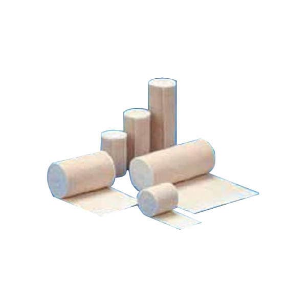 DeRoyal Elastic Bandage Sterile, Double Hook and Loop Closure, Tan, 4 Inch x 10 Yard - Case of 20 - Image 1