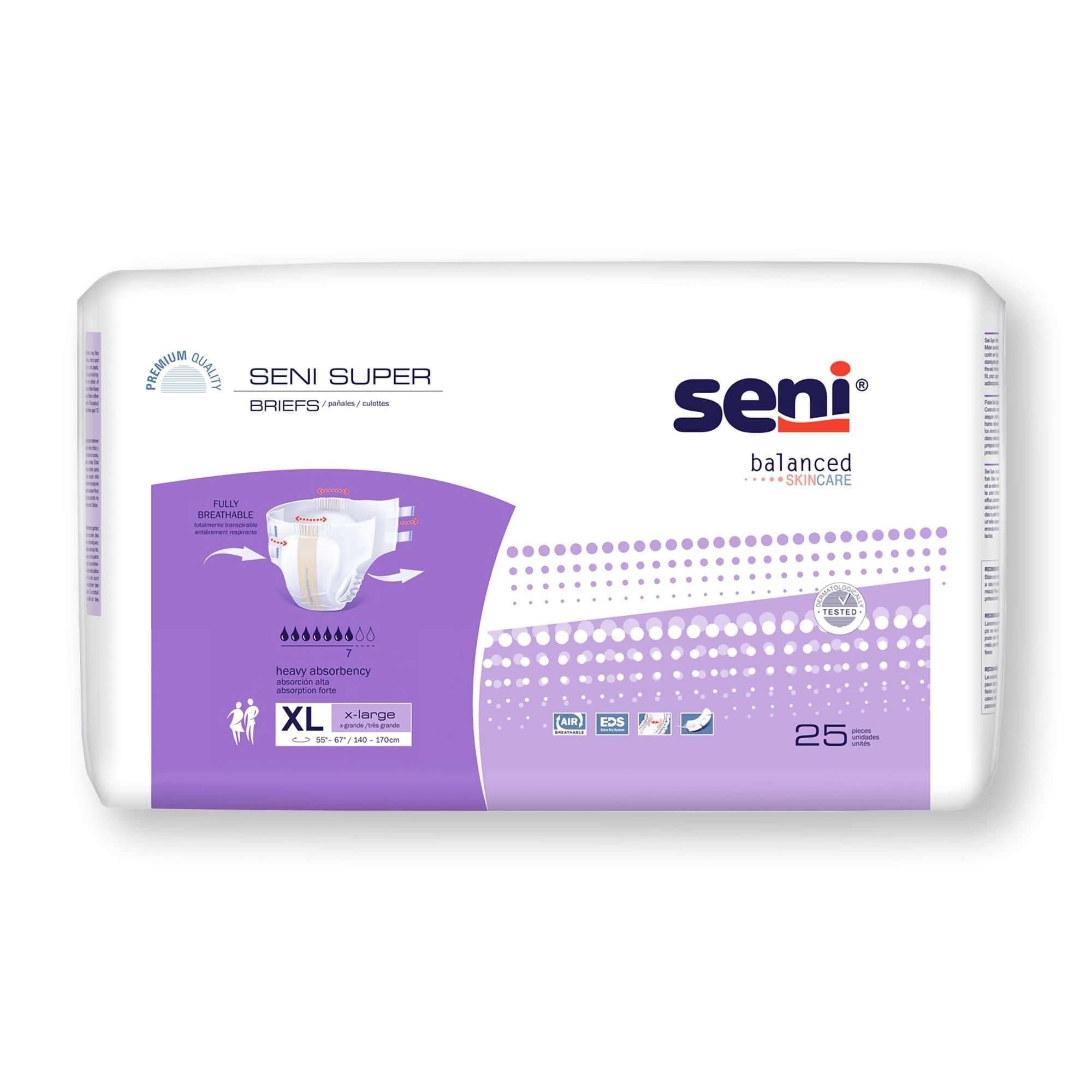 Seni Super Briefs, Extra Large - Package of 25 - Image 1