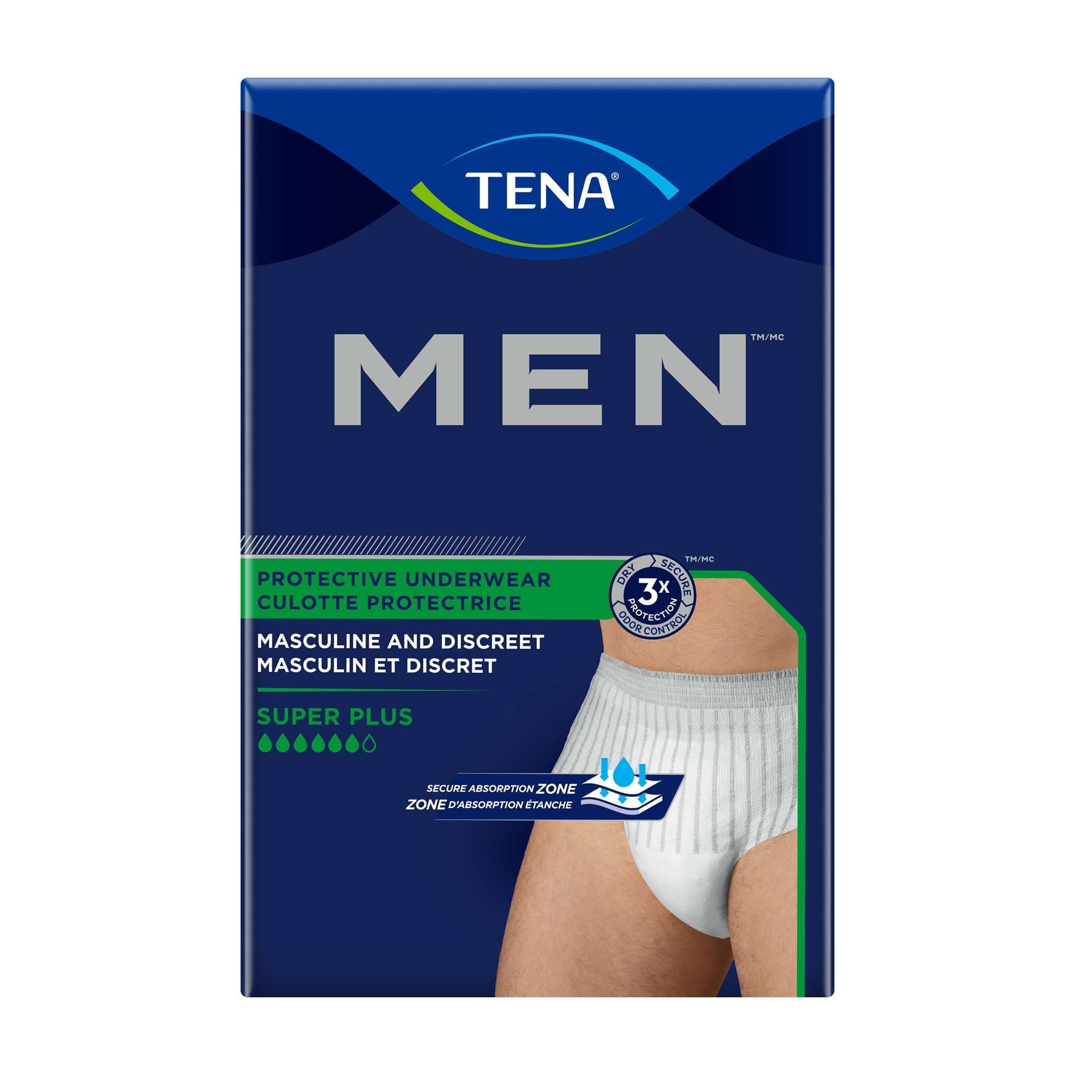 TENA Men Super Plus Protective Underwear, Extra Large - Case of 56 - Image 1