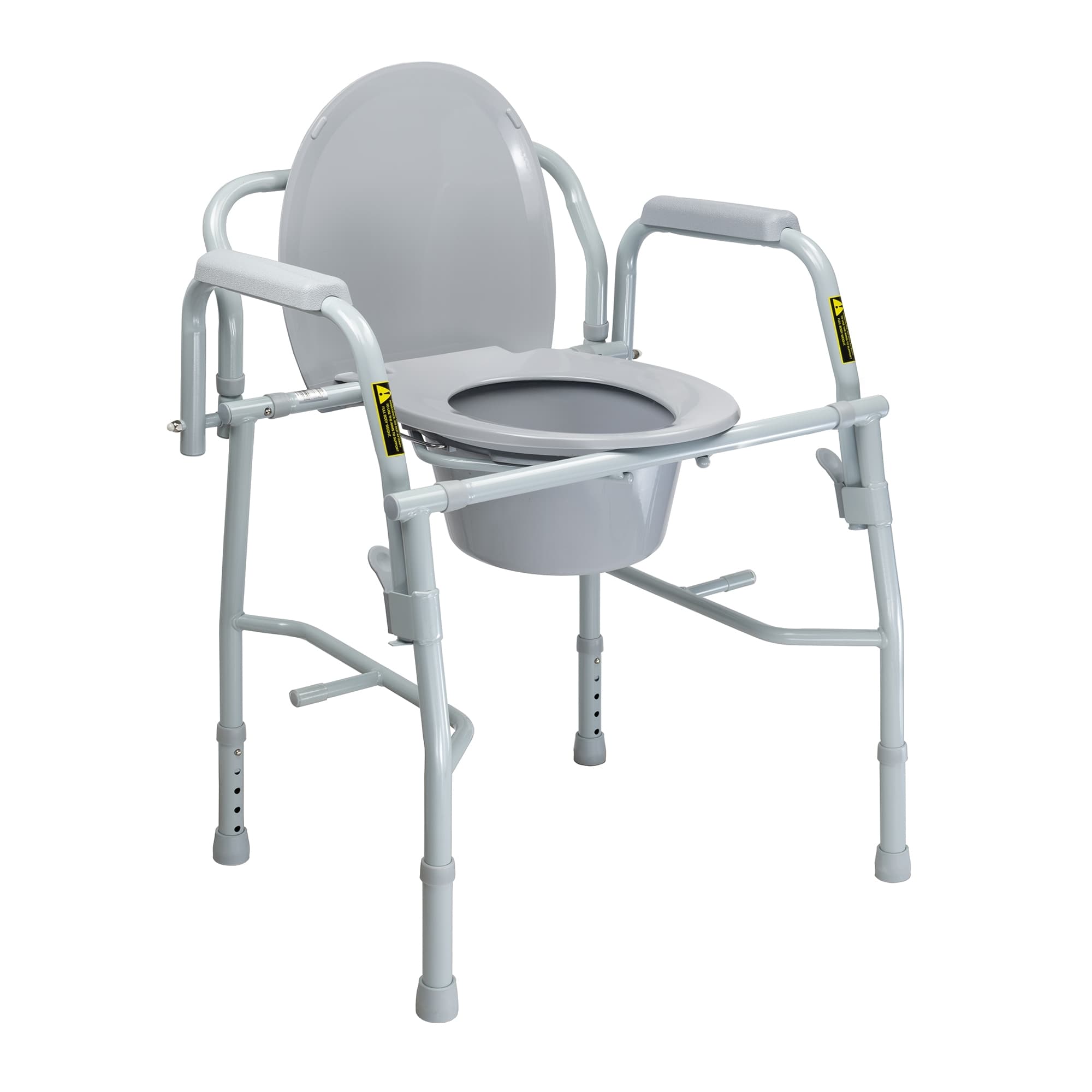 McKesson Drop?Arm Steel Frame Commode Chair - Image 1