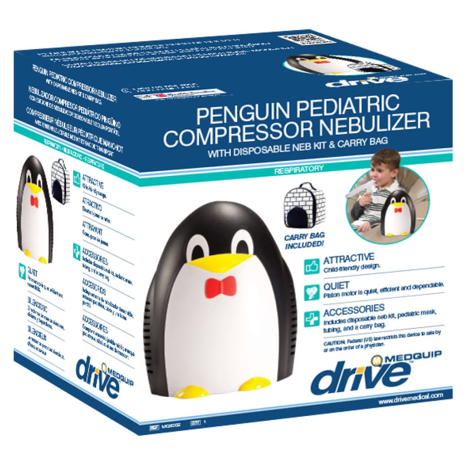 Drive Medical Penguin Pediatric Compressor Nebulizer - Case of 6 - Image 1