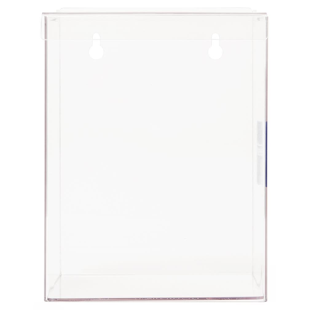 Medline Cone Mask Dispenser with Lid, Clear - Case of 6 - Image 1