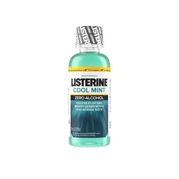 Listerine Zero Mouthwash, Mint Flavor, 3.2 oz - Case of 24 - Image 1